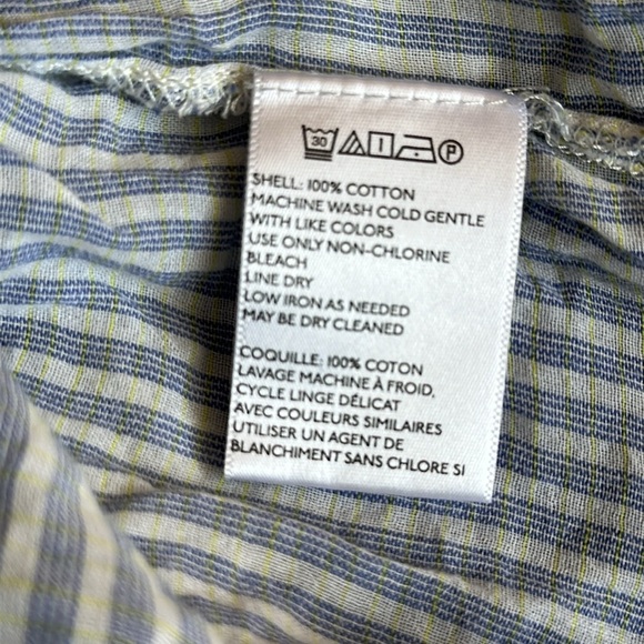 Urban Outfitters BGD Ladies Oversized Lightweight Woven Blue Yellow Stripe Shirt - Picture 8 of 9